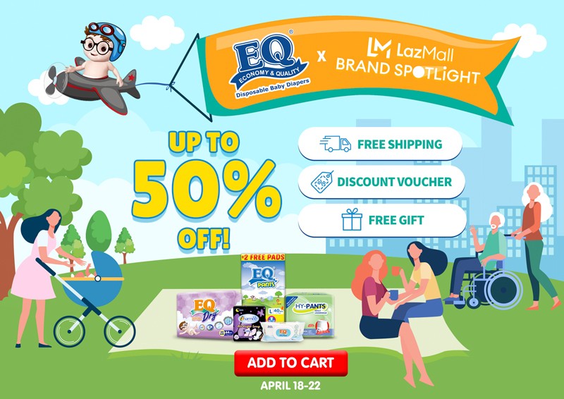 Families Can Get Up To 50% Discount On EQ Super Brand Day On Lazada