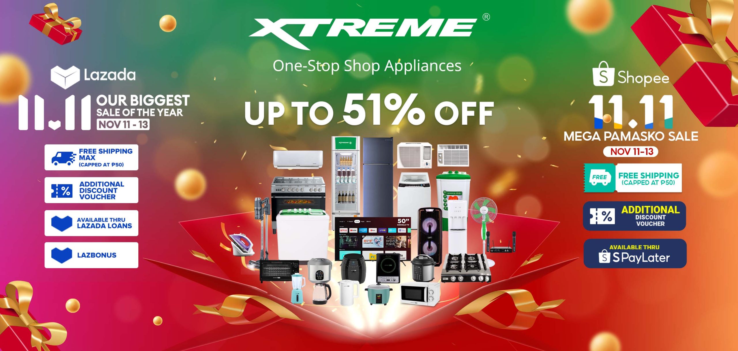 XTREME Appliances’ Biggest Online Sale Of 2023 Arrives On 11.11