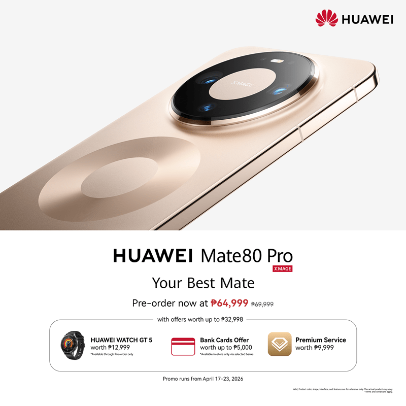 Outlast, Outshoot, Outperform with the HUAWEI Mate 80 Pro, Now Available for Pre-Order from April 17-23