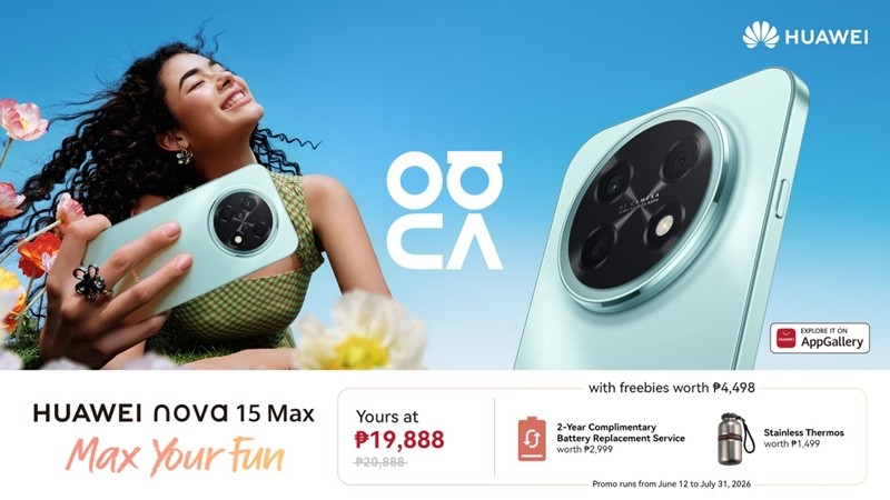 Maximize Your Fun With An Epic Battery & Immersive Screen From The HUAWEI nova 15 Max, Only At PHP 19,888
